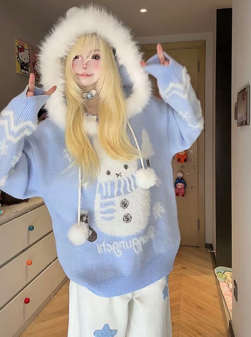 Miffy Hooded Plush Oversized Sweater