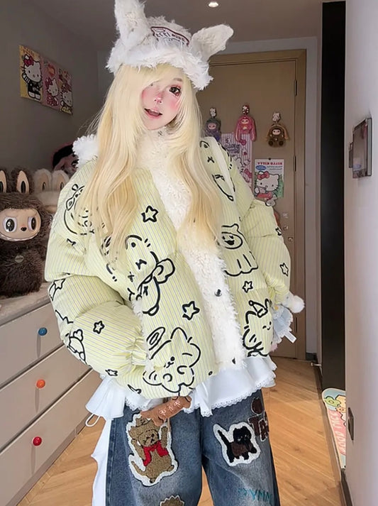 Kawaii Cat Puff Jacket
