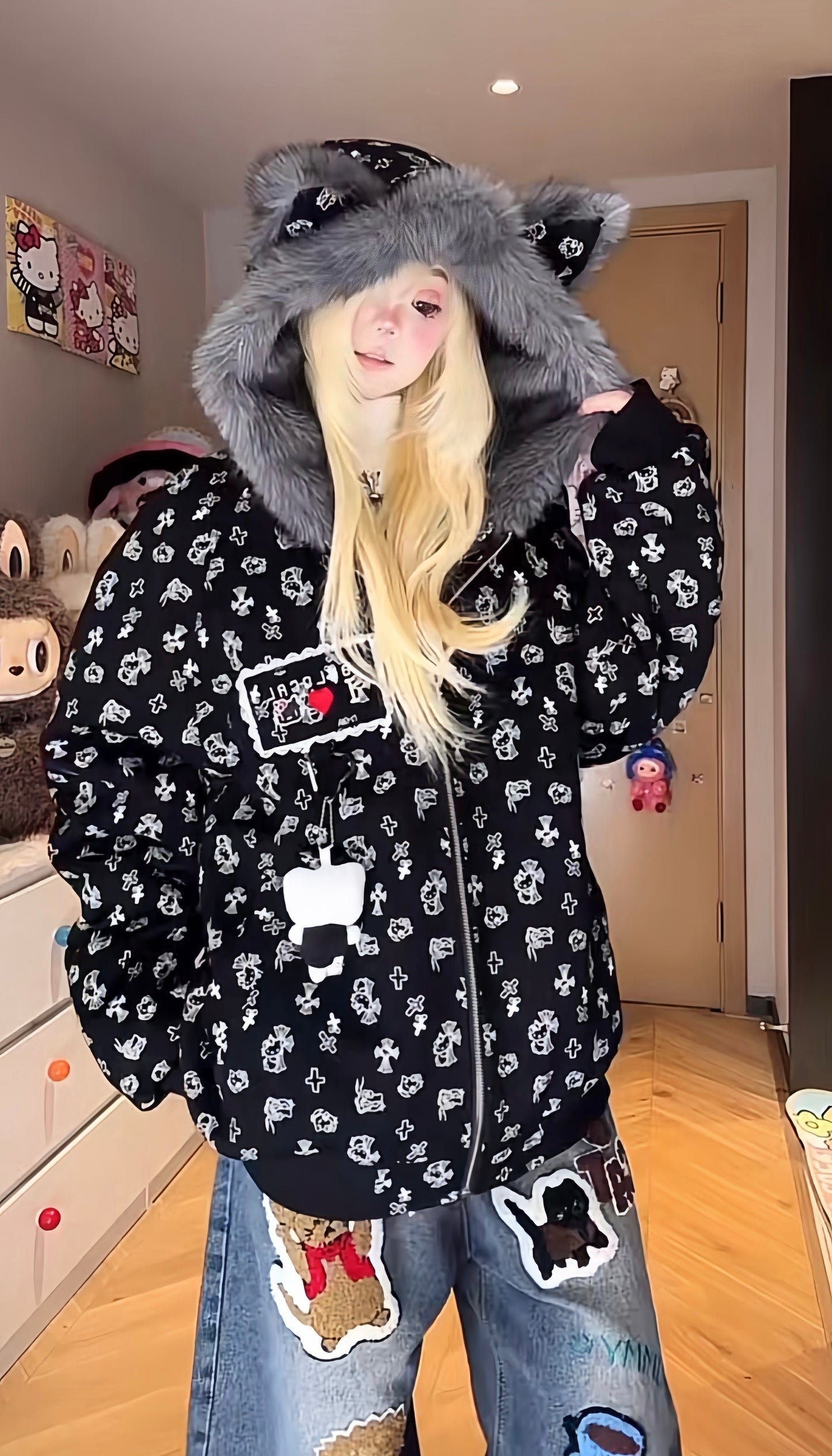 Kawaii Charm Plush Jacket