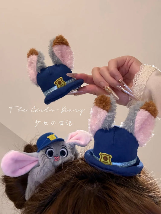 Hand-Made Zootopia Detectives Judy Hair Band & Clip