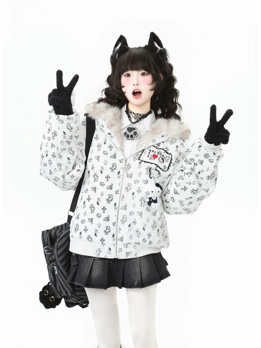 Kawaii Charm Plush Jacket